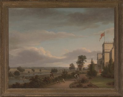A Country House in a River Landscape, Previously Identified as Oatlands by Unbekannt Unbekannt